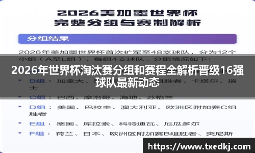 低调看球2026年世界杯淘汰赛分组和赛程全解析晋级16强球队最新动态